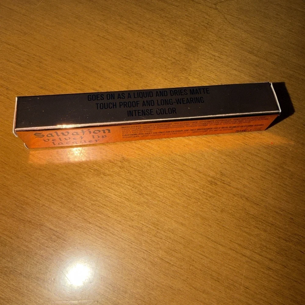 NEW Revolution Salvation Velvet Lip Lacquer Violet Depravity Long Wearing Matte